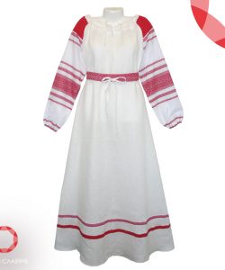 Платье русское народное белое