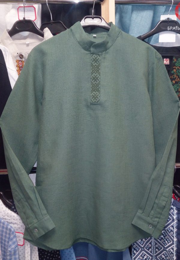 Рубашка Ладога зеленая БС